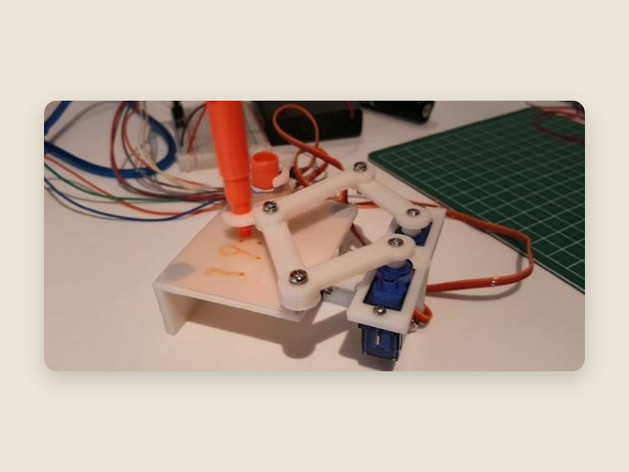 Assembled 3D-printed plot clock
